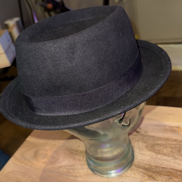 Black men’s fedora adjustable size - Picture 5 of 7